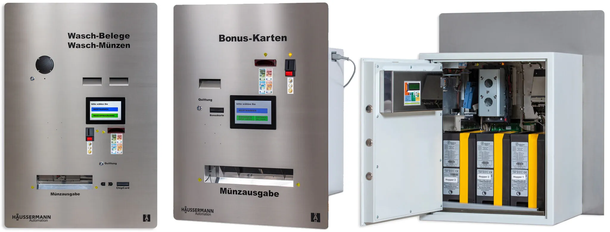 Häussermann Automaten der SBA-Serie für SB-Waschanlagen